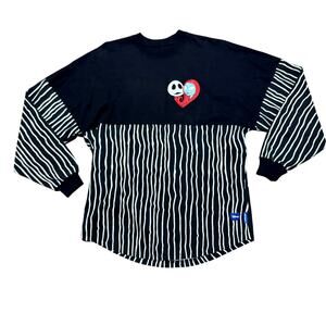 Disney Park Nightmare Before Christmas Jack & Sally Spirit Jersey.Puff Print SzS